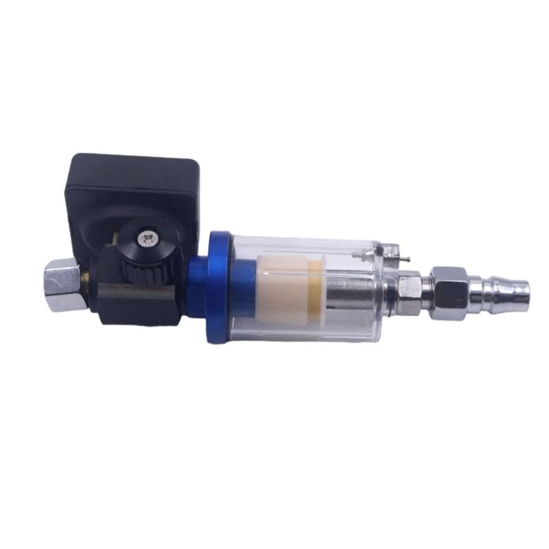 Digital Pressure Regulator with Water Oil Separator Filter 1/4" Quick Connection Pneumatic Spray Tool Spray Paint