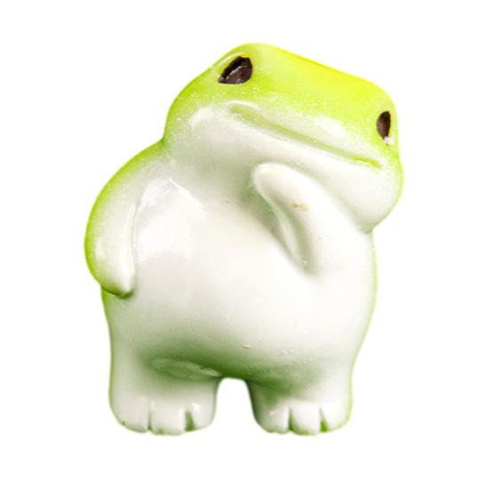 

Mini Resin Frog Figurine Small Little Animal Ornament Cartoon Miniature Frog Statue for Micro Fairy Garden Landscape DIY Terrarium Crafts D