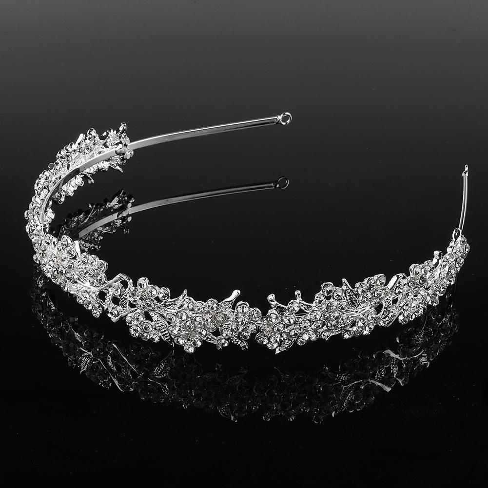 Braut-Accessoires kleine duftende Stil Haar-Accessoires Mode Stirnband Strass versilbert Braut Haar-Accessoires Stirnband Braut Haar Krone