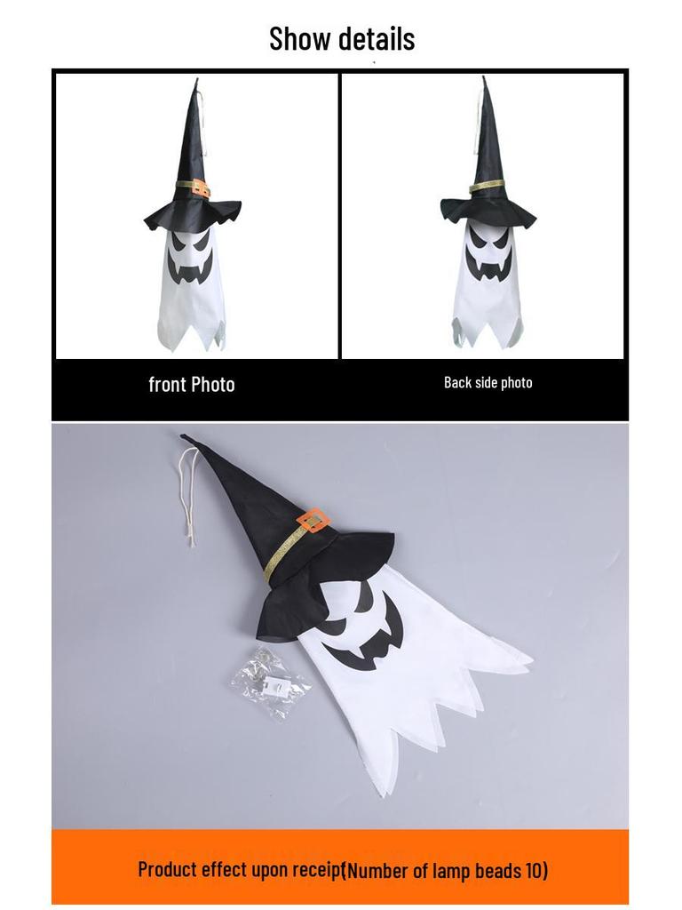 Halloween LED String Lights: Pumpkin Lanterns, Witch Hats, and Ghosts for Spooky Atmosphere