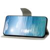 For iPhone 15 Pattern Printing Flip Wallet Case PU Leather Stand Phone Cover with Strap