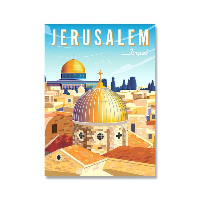 Vintage podróży miasta plakat afryka maroko Namibia arabski obraz ścienny na płótnie malarstwo skandynawski krajobraz dekoracje ścienne ozdoby do dekoracji wnętrz bez ramki