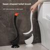 Swan Toilet Brush, Household No Dead Ends Bathroom Creative Cleaning Toilet Set, Long Handle Silicone