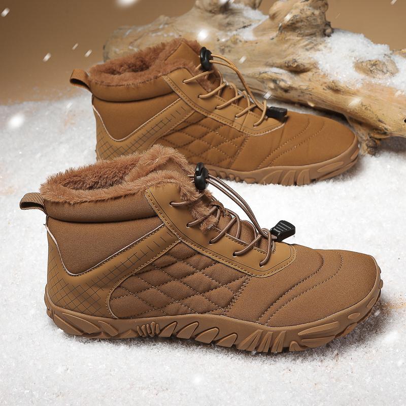 Vintersnøstøvler For menn Kvinner Holder varmen Bomullssko Utendørs tursko Plysj Varm Høy ankelstøvler Sneakers