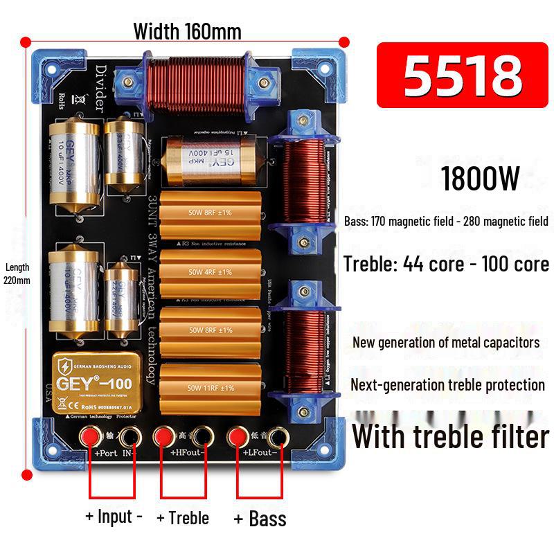 

Кроссовер для сценического исполнения динамиков 12 , 15 , 18 и усилителя стерео