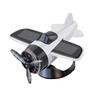 Quiet Rotation Solar Plane Car Decors ABS Dashboard Accessory with Light Activated Motion Technology for Travel Use