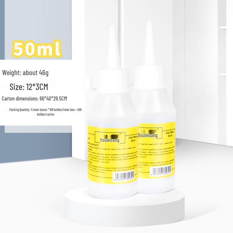 30ml Transparent Alcohol Glue for Kids' DIY Crafts: Non-woven Fabric, Hemp Rope, Styrofoam, and Pipe Cleaners