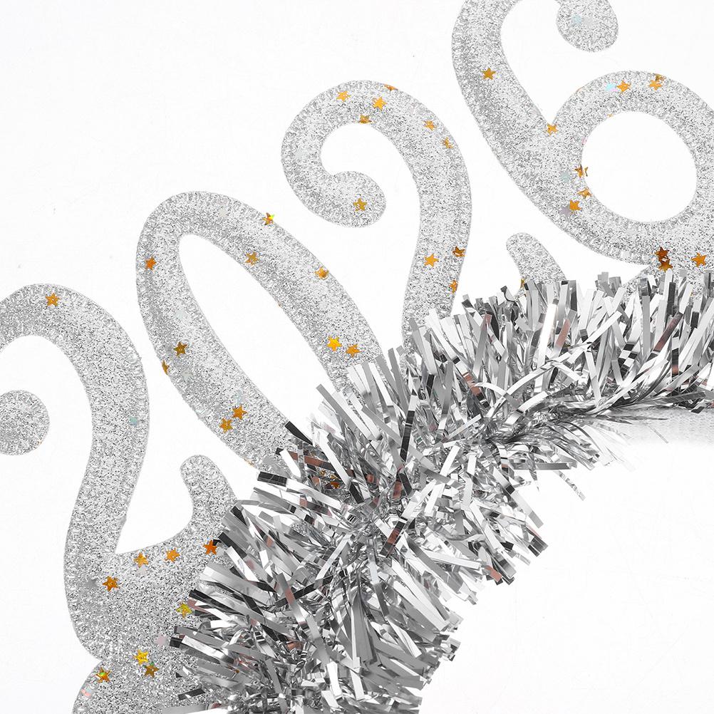 4Pcs New Year Headbands Holiday Party Supplies Festive Number Design Comfortable Fit Christmas Celebration Headwear