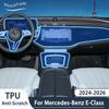 Do Mercedes-Benz W214 Klasa E 2024 2025 Wnętrze Samochodu Przezroczysta Folia Ochronna TPU Odporna na Zarysowania Akcesoria do Wnętrza Samochodu