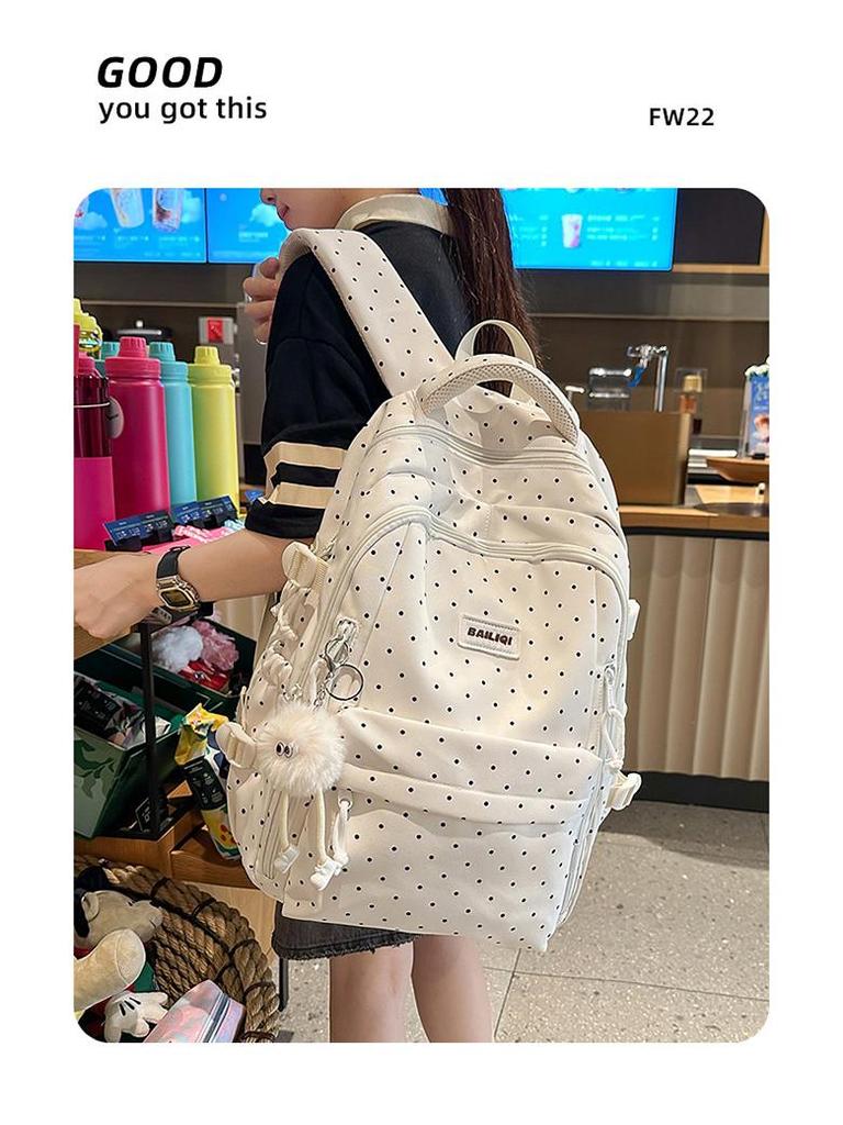 Korean Style Casual Printed Student Backpack: Lightweight, Versatile, Large Capacity