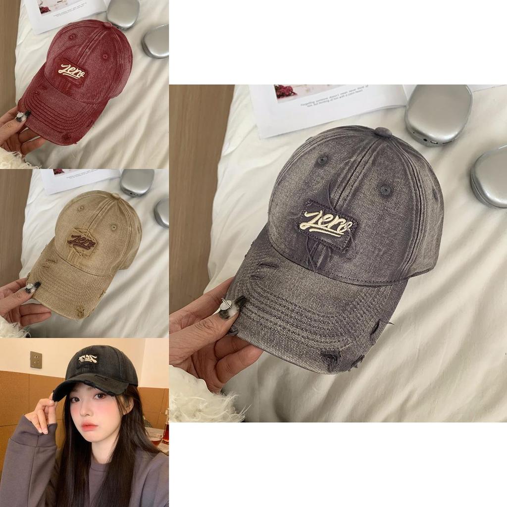 Stylish Embroidered Baseball Cap For Women With Sun Protection In Vintage Green Color