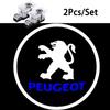 2Pcs Car Door Welcome Lights Projector Lamps Accessories For Peugeot 206 307 308 207 3008 208 407 508 2008 5008 301