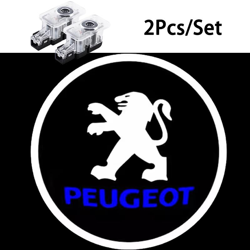 

2Pcs Car Door Welcome Lights Projector Lamps Accessories For Peugeot 206 307 308 207 3008 208 407 508 2008 5008 301