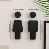 Men and Women Restroom Signages Signs Sturdy Wood Decoration Wooden Lavatory Signboards for