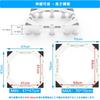 DEWEL Washing Machine Drain 4 Center Weight Raised Washing Machine Pan and Refrigerator Vibration and Noise Compatible with Drum and Fully Automatic