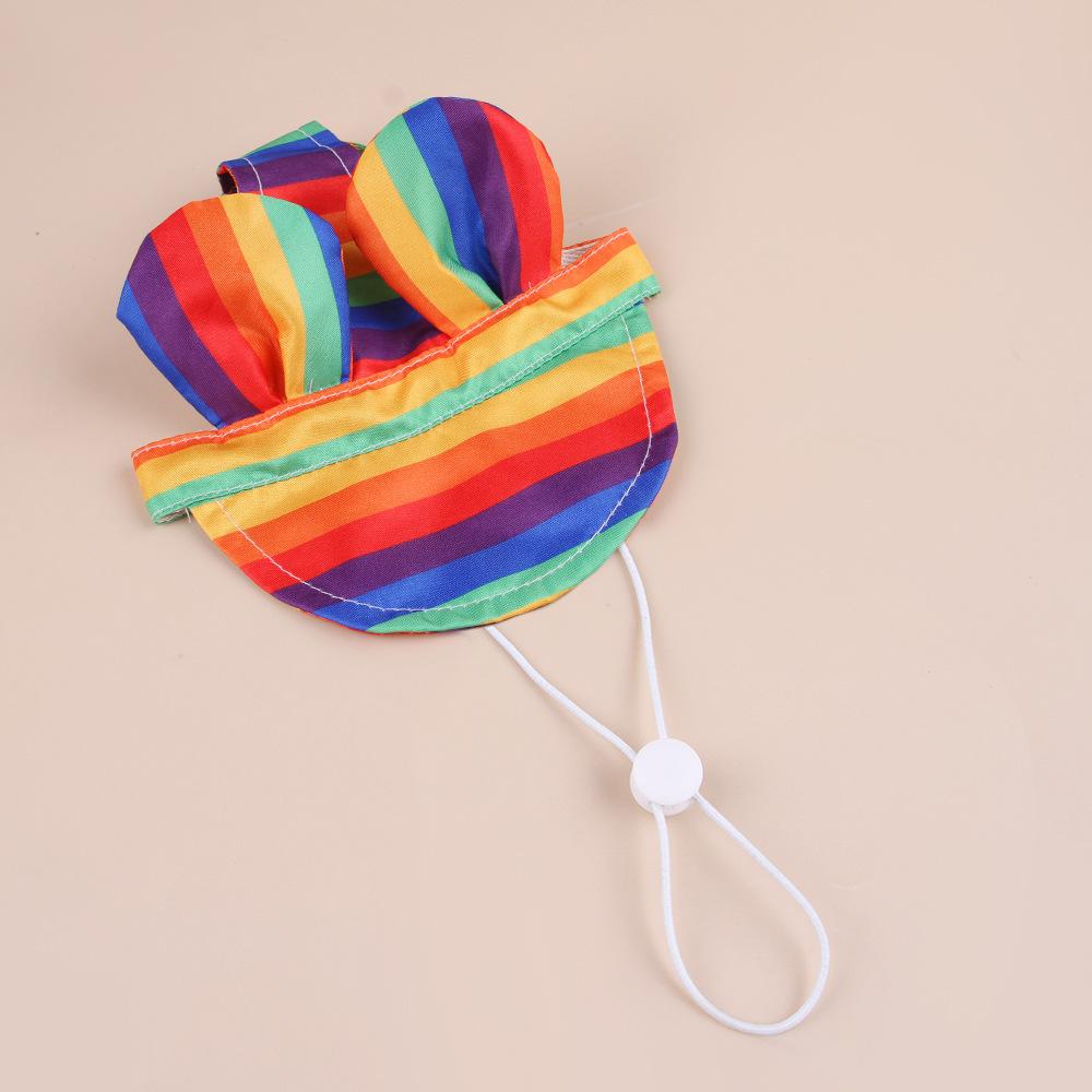 

Літній капелюх від сонця для тварин Дихаюча шапка рибалки з отворами для вух Квітковий принт Захист від сонця для собак Коти Весняний відпочинок на природі L різнокольоровий