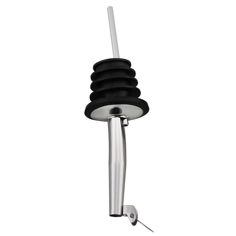 1 Stücke Flaschenverschluss Rotweinausgießer mit Kappe Champagner Öl Flasche Holzstopfen Halten Wein Frisch Schwarzer Deckel Ausgießer Bar Party Supplies