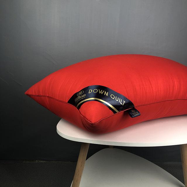Chinese Natural Cotton Single Pillow 100% Polyester Fiber Orthopedic Neck Pillow Hotel Memory Pillow Healthy Sleep Stand 1PC