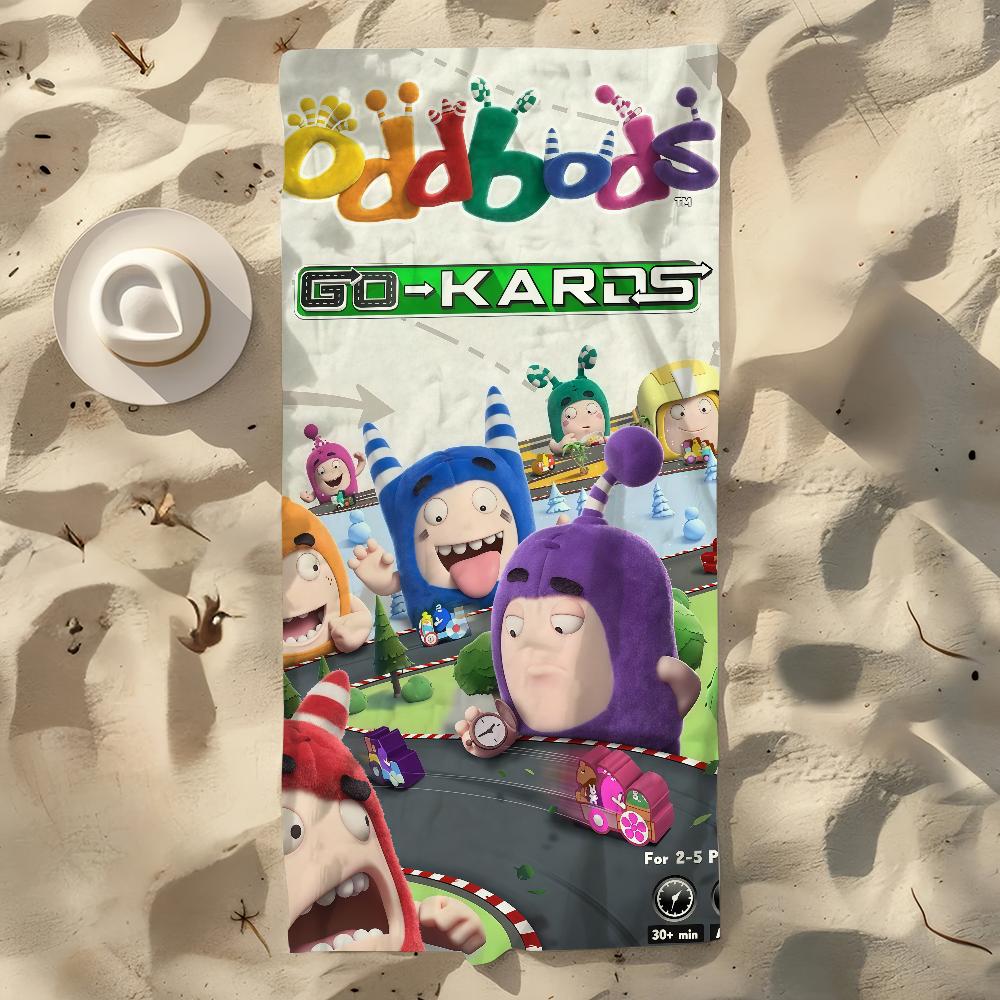 Cute Towel Beach Towel Oversized Quick O-Oddbods-S Dry Towel Cartoon Funny Absorbent Soft Swim BeachTowels for Men Women