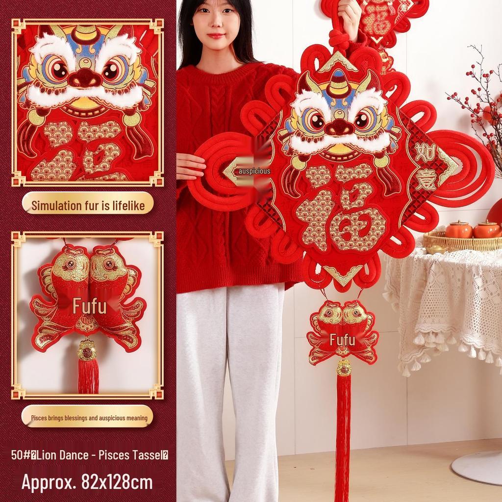 Pandantiv Luxos Nod Chinezesc Binecuvântare 2025: Decorare de Anul Nou pentru Camera de Zi