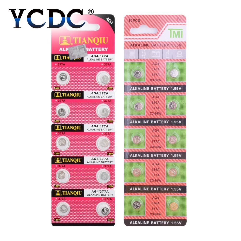 AG4 LR66 SR66 377 177 376 LR626 SR626 626A BATTERY 10