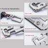 Titaniums Alloy Keychains Clip Waist Hanging Keychain Buckles  with Bottle Opener Screwdriver Outdoor Tool Key Holder