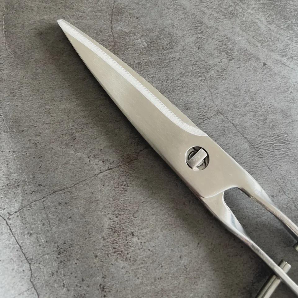 All-Steel Multipurpose Kitchen Scissors with Detachable Wire Handle for Food and Barbecue