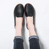 Chaussures de grand-mère en cuir souple à fond plat à trous simples, chaussures respirantes antidérapantes à semelle super douce en tendon de bœuf, chaussures de mère, chaussures décontractées pour femmes