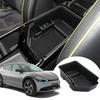 For Kia EV6 - ABS Black Car Armrest Box Tray Organizer Box Mobile Phone Storage Box Car Accessories LHD & RLD