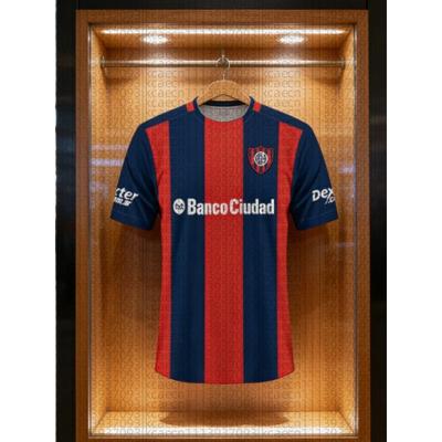 2026 New Soccer Jersey CA San Lorenzo 3D Printed Adult  Athleisure T-Shirt Summer Quick-dry Soft Comfy Lightweight Beachwear
