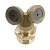 1/2'' Mist Adjustable Garden Hose Nozzle Sprinkler Irrigation Watering 2Hole