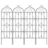 4 Packs Metal Garden Trellis for Climbing Plant Support 71x20 In Rustproof