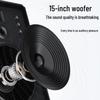 Newmine N528 15-inch Portable Trolley Bluetooth Speaker with Dual Mics (CN Version)