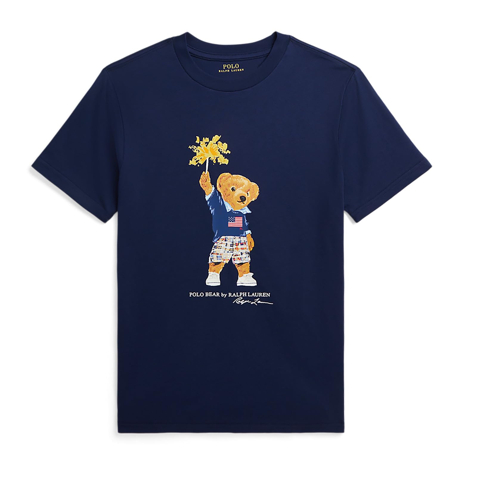 

POLO RALPH LAUREN Polo Ralph Lauren Мальчики Polo Bear Polo Bear 323853828 Весенний темно-синий футболка (JP, Алфавит, L, (001)) [Продукт]