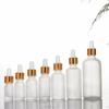10/50/100ML Clear Frosted Glass Bottles Dropper Lotion Bottle Glass Empty Bottle Reusable Dispensing Bottles