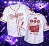 Kpop BTS Baseball Trikot Lila Kurzarm Cardigan Koreanische Streetwear Fan Support Hemd mit Knöpfen Konzertbekleidung für Damen und Herren