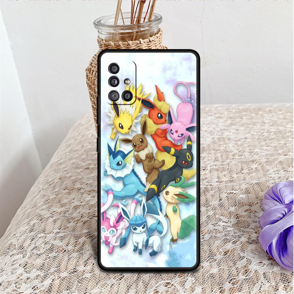 Silikonhülle für Samsung Galaxy A12 A51 A52 A71 A32 A31 A21s A22 A41 A42 A11 A02s A01 A33 A23 Telefonabdeckung Comic Pokemon Monster