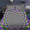 Psychedelische Digitale Print Beddengoed Set 3D Dekbedovertrek Set Microfiber Volwassenen Vrouwen Eenpersoons Queen King Twin Full Size Bedlinnen