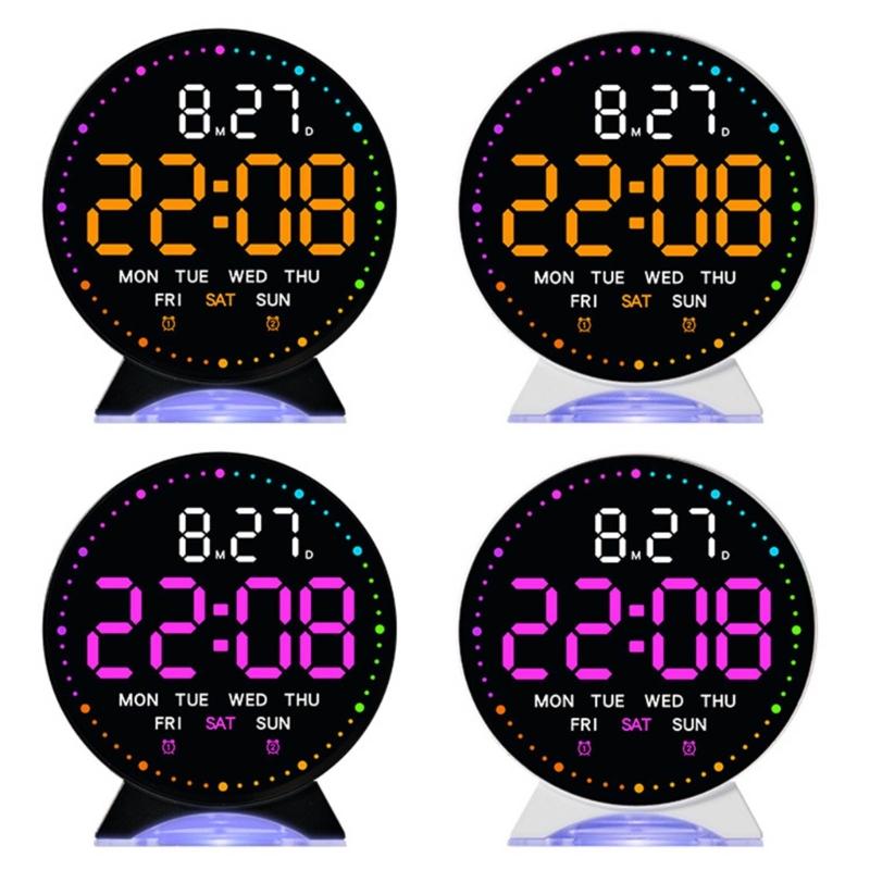 Alarm Clocks for Bedroom Digital Clock Night Light Digital Alarm Clock with Indoor Temperature Desk Clock for Bedroom