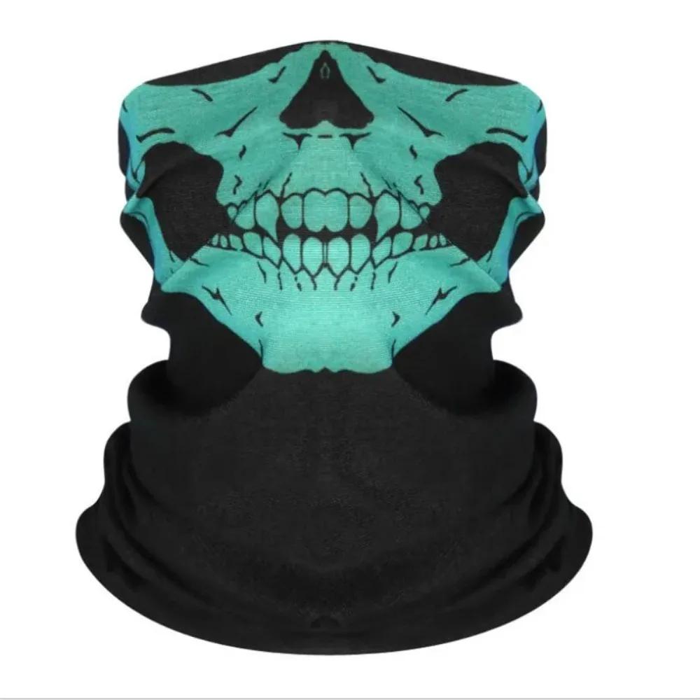 

Scarf Bicycle Half Face Mask Headband Bandana Halloween Fun Scarf Fishing Hiking Riding Headband Summer Cycling Face Cover Mask зелёный