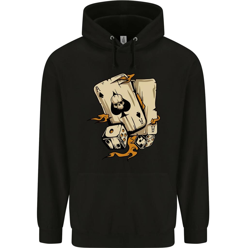 Skull Ace of Spades Heavy Metal Rock Music Childrens Kids Hoodie