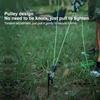 1PC 4M Reflective Outdoor Tent Rope with Ratchet Pulley for Camping, Awning, Wind Rope