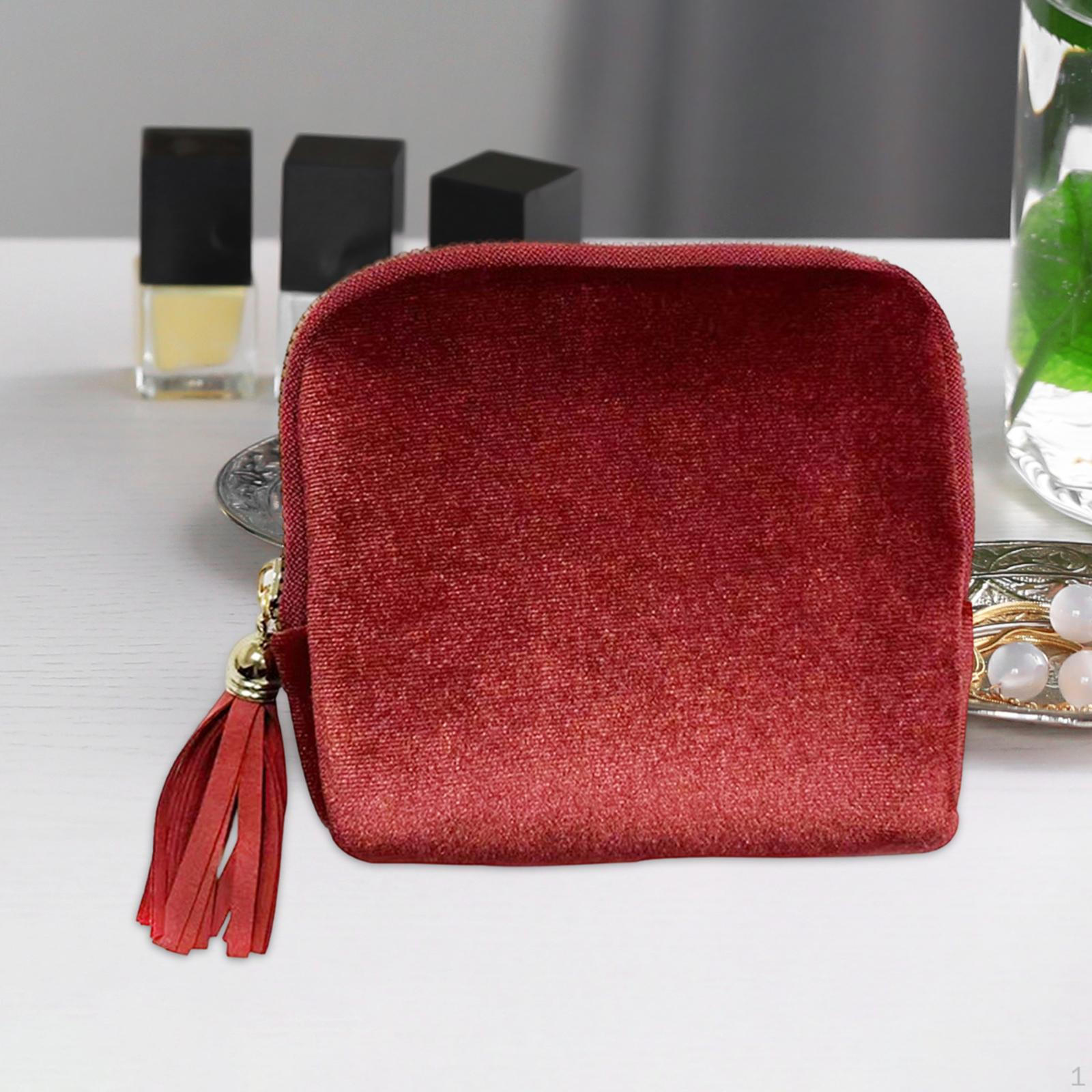 

Small Jewelry Storage Bag Pouch Gift, Portable, 5 Compartments, Practical Organizer Smooth