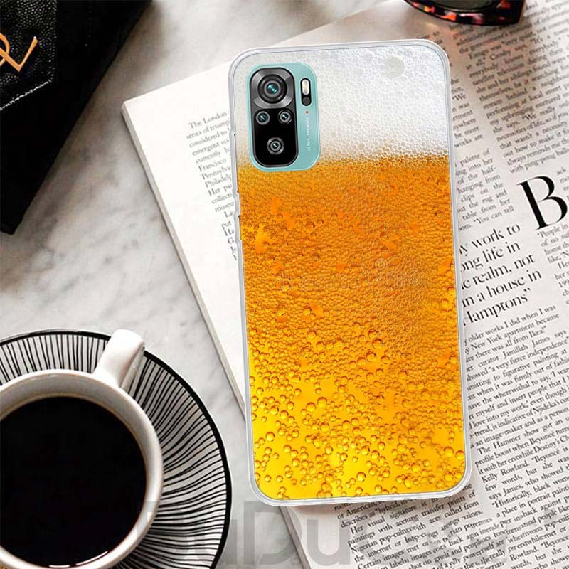 World Beers Alcohol Summer Bubble Cover For Xiaomi Redmi Note 14 13 12S 12 11 Pro Plus Phone Case 11S 10S 10 11E 11T 14Pro 13Pro