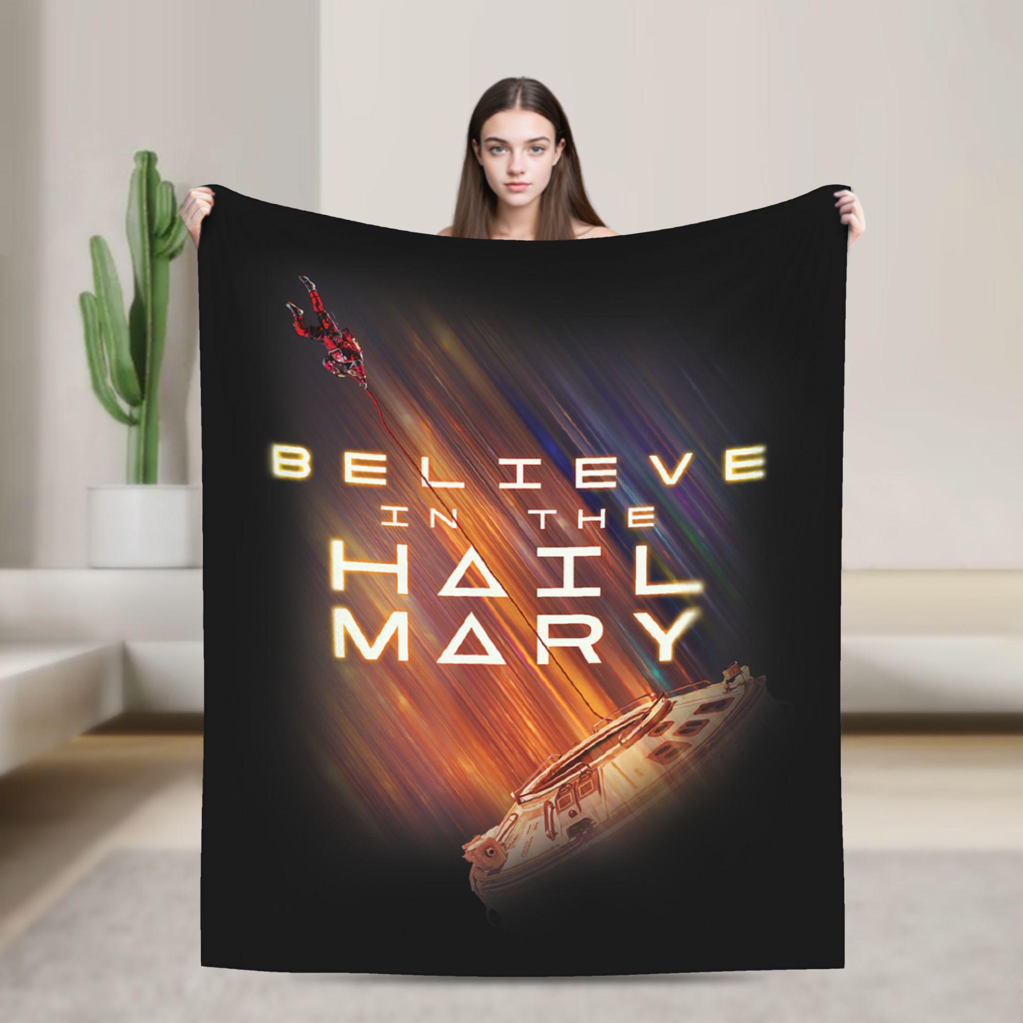 Project Hail Mary Amaze Repeat Poster Blankets Flannel Funny Breathable Throw Blankets for Bedding Lounge Autumn/Winter Travel 75x90cm
