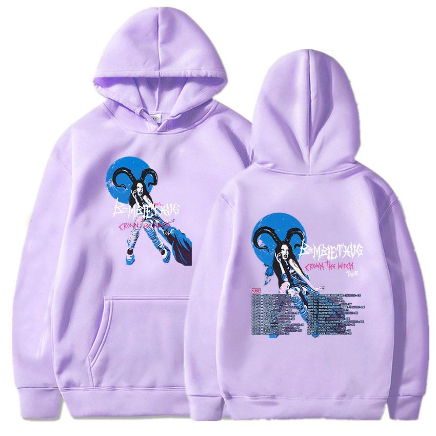 Crown The Witch Tour 2024 Mikiny Bambie Thug Zpěvačka Grafické Mikiny Ležérní Dámské/Pánské Oblečení Zimní Mikiny s Kapucí Unisex Pulovry