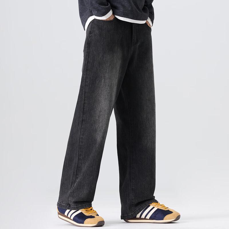 Jeep Men's Washed Straight Leg Elastic Jeans