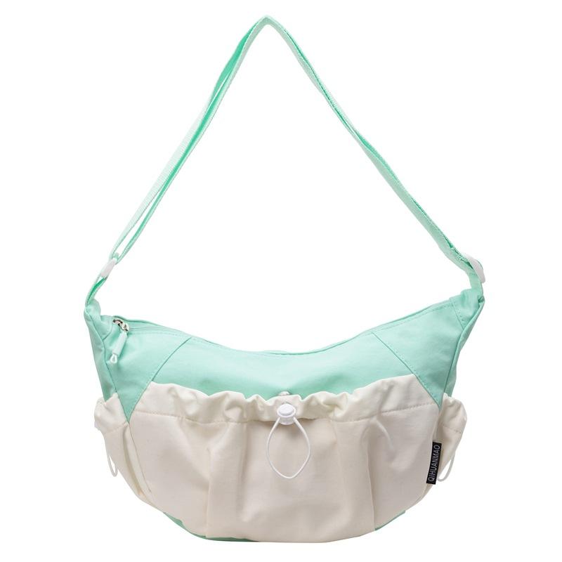 New Retro Style Casual Large Capacity Cloud Bag  Sports Single Shoulder Bag  and Simple College Student Commuting Crossbody Bag