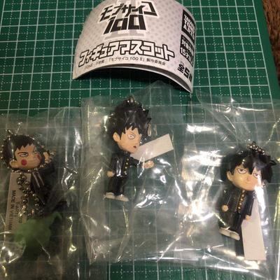 Mob Psycho 100 Figure Mascots (3 Types) Shigeo Kageyama, Mob, Ritsu Kageyama, Dimples