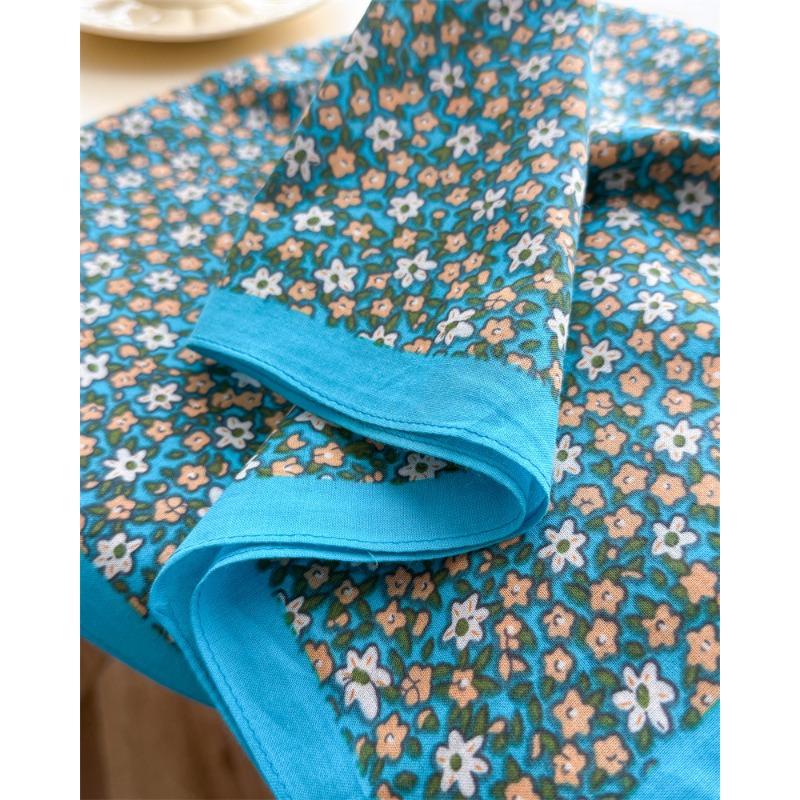 Women S Floral Printed Small Square Scarf For Travel Photo Sun Protection Decoration